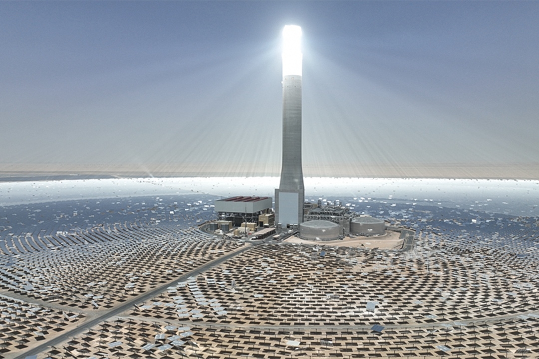 A solar power project in Dubai, UAE. Photo: Xinhua